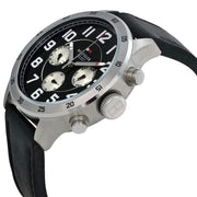Tommy Hilfiger Men’s Watch – Model 1791050 | Classic Black Leather Design