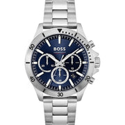 Hugo Boss Men’s Watch – Model 1514069 | Elegant Silver Stainless Steel with Blue Dial