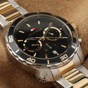 Tommy Hilfiger Men’s Watch – Model 1792095 | Sophisticated Bicolor Stainless-Steel Design