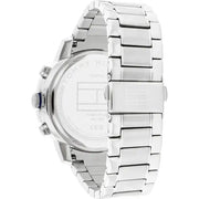Tommy Hilfiger Men’s Watch – Model 1792104 Troy | Elegant Blue Dial with Silver Stainless-Steel Strap